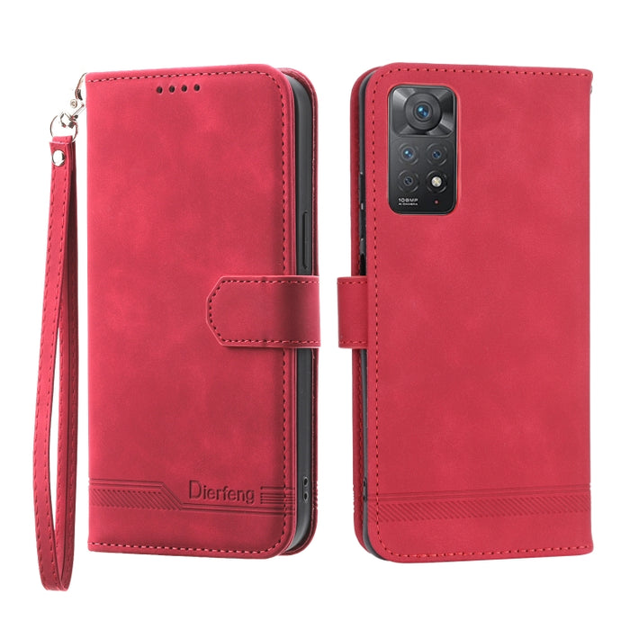 Dierfeng Dream Line TPU + Funda de cuero PU para teléfono, For Xiaomi Redmi Note 11 / Note 11S, For Xiaomi Redmi Note 11 Pro Foreign, For Xiaomi Redmi 10C, For Xiaomi Redmi 10A, For Xiaomi Redmi Note 11 Pro Max, For Xiaomi Redmi A1 4G                  ...