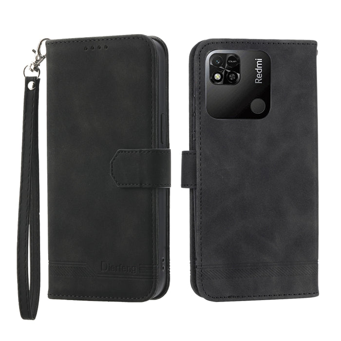 Dierfeng Dream Line TPU + Funda de cuero PU para teléfono, For Xiaomi Redmi Note 11 / Note 11S, For Xiaomi Redmi Note 11 Pro Foreign, For Xiaomi Redmi 10C, For Xiaomi Redmi 10A, For Xiaomi Redmi Note 11 Pro Max, For Xiaomi Redmi A1 4G                  ...