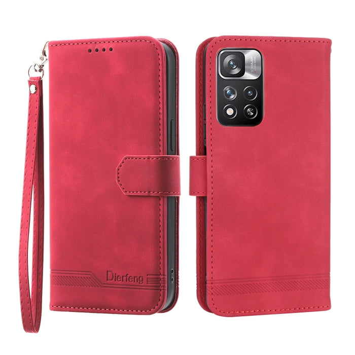 Dierfeng Dream Line TPU + Funda de cuero PU para teléfono, For Xiaomi Redmi Note 11 / Note 11S, For Xiaomi Redmi Note 11 Pro Foreign, For Xiaomi Redmi 10C, For Xiaomi Redmi 10A, For Xiaomi Redmi Note 11 Pro Max, For Xiaomi Redmi A1 4G                  ...