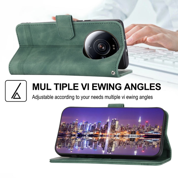 Dierfeng Dream Line TPU + Funda de cuero PU para teléfono, For Xiaomi 12 Ultra, For Xiaomi 13, For Xiaomi 13 Pro, For Xiaomi Poco C40