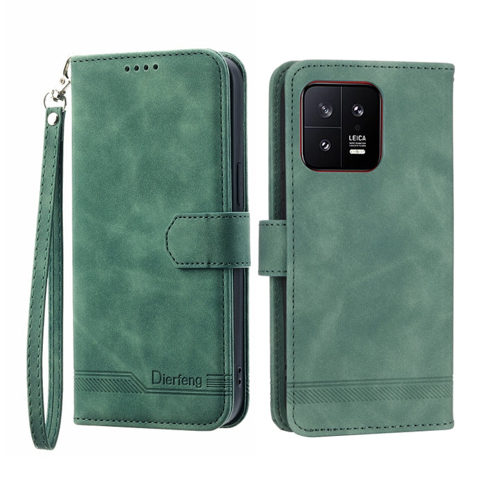 Dierfeng Dream Line TPU + Funda de cuero PU para teléfono, For Xiaomi 12 Ultra, For Xiaomi 13, For Xiaomi 13 Pro, For Xiaomi Poco C40