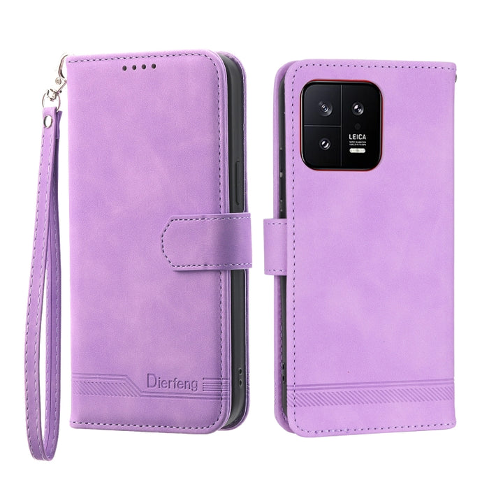 Dierfeng Dream Line TPU + Funda de cuero PU para teléfono, For Xiaomi 12 Ultra, For Xiaomi 13, For Xiaomi 13 Pro, For Xiaomi Poco C40