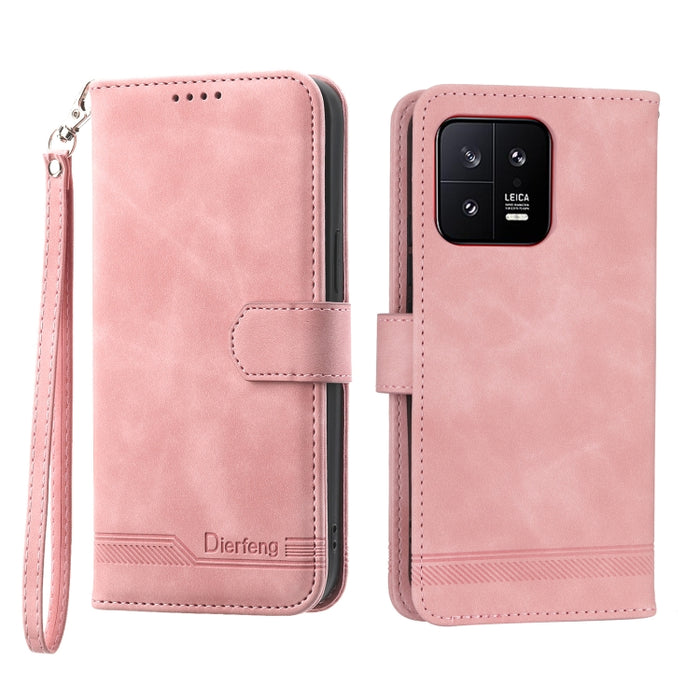 Dierfeng Dream Line TPU + Funda de cuero PU para teléfono, For Xiaomi 12 Ultra, For Xiaomi 13, For Xiaomi 13 Pro, For Xiaomi Poco C40