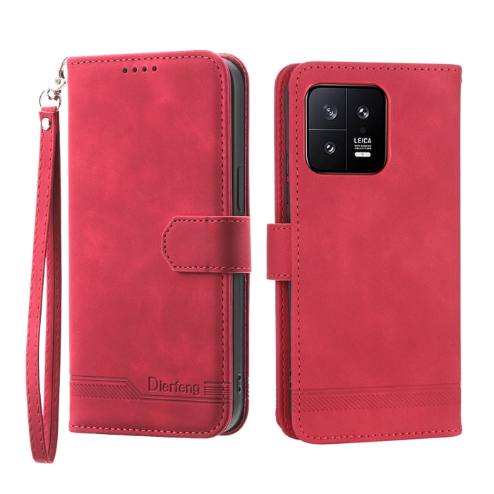 Dierfeng Dream Line TPU + Funda de cuero PU para teléfono, For Xiaomi 12 Ultra, For Xiaomi 13, For Xiaomi 13 Pro, For Xiaomi Poco C40