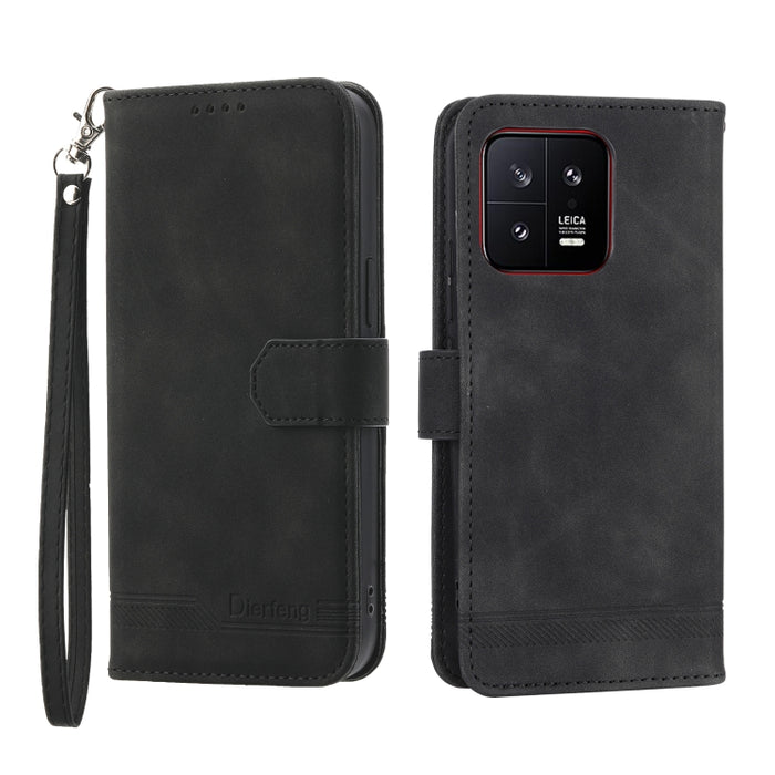 Dierfeng Dream Line TPU + Funda de cuero PU para teléfono, For Xiaomi 12 Ultra, For Xiaomi 13, For Xiaomi 13 Pro, For Xiaomi Poco C40