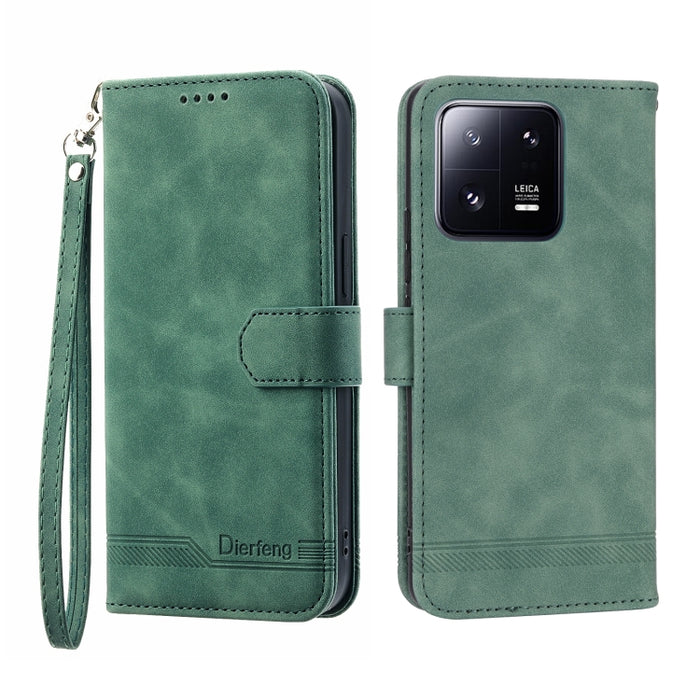 Dierfeng Dream Line TPU + Funda de cuero PU para teléfono, For Xiaomi 12 Ultra, For Xiaomi 13, For Xiaomi 13 Pro, For Xiaomi Poco C40