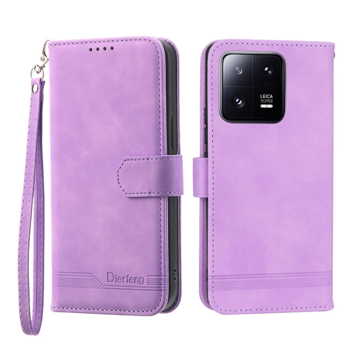 Dierfeng Dream Line TPU + Funda de cuero PU para teléfono, For Xiaomi 12 Ultra, For Xiaomi 13, For Xiaomi 13 Pro, For Xiaomi Poco C40