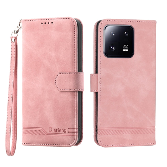 Dierfeng Dream Line TPU + Funda de cuero PU para teléfono, For Xiaomi 12 Ultra, For Xiaomi 13, For Xiaomi 13 Pro, For Xiaomi Poco C40