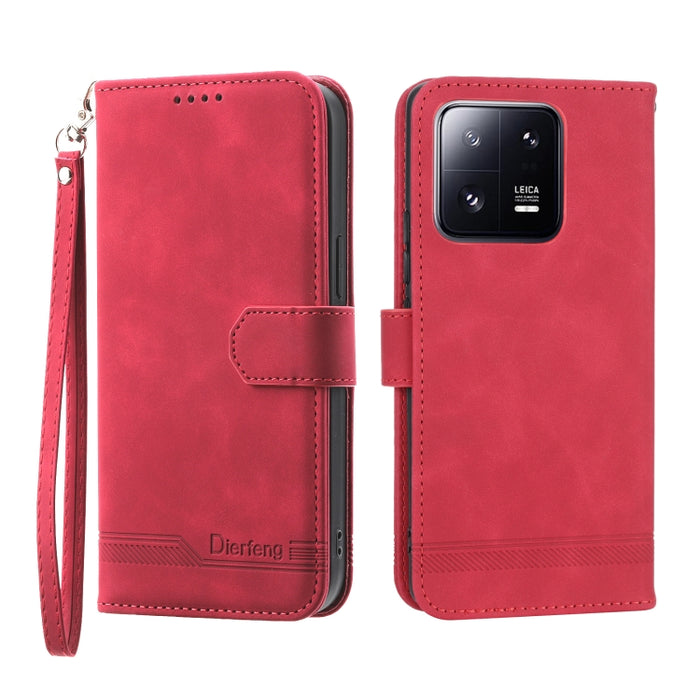 Dierfeng Dream Line TPU + Funda de cuero PU para teléfono, For Xiaomi 12 Ultra, For Xiaomi 13, For Xiaomi 13 Pro, For Xiaomi Poco C40