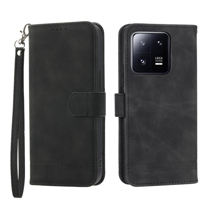 Dierfeng Dream Line TPU + Funda de cuero PU para teléfono, For Xiaomi 12 Ultra, For Xiaomi 13, For Xiaomi 13 Pro, For Xiaomi Poco C40