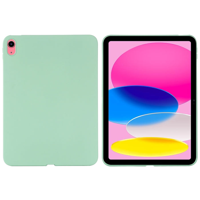 Funda de tableta de cobertura total a prueba de caídas de silicona líquida de color sólido, For iPad 10th Gen 10.9 2022
