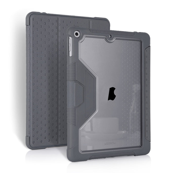 Estuche de tableta de cuero inteligente para PC de acrílico TPU de 3 pliegues, For iPad 10.2 2019 / 10.2 2020 / 10.2 2021