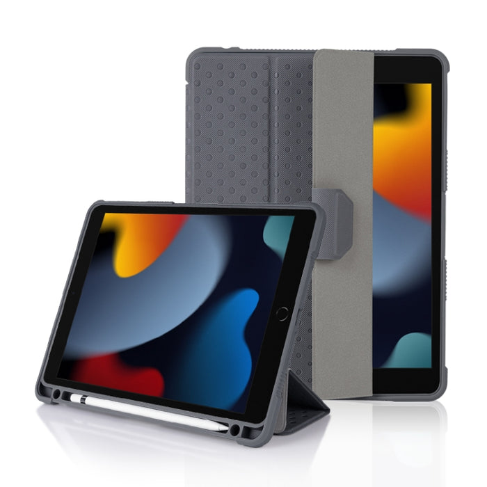 Estuche de tableta de cuero inteligente para PC de acrílico TPU de 3 pliegues, For iPad 10.2 2019 / 10.2 2020 / 10.2 2021