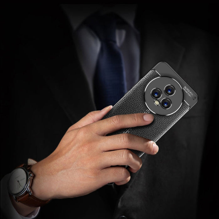 Funda de teléfono TPU a prueba de golpes con textura Litchi, For OnePlus Ace 2/11R, For Xiaomi Redmi Note 12 Pro 5G Global, For Honor Magic5, For Honor Magic5 Pro