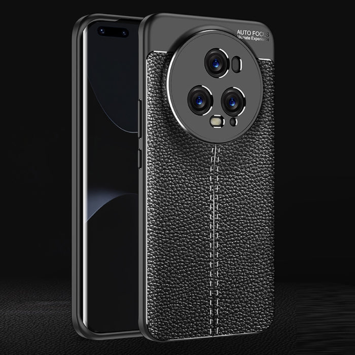 Funda de teléfono TPU a prueba de golpes con textura Litchi, For OnePlus Ace 2/11R, For Xiaomi Redmi Note 12 Pro 5G Global, For Honor Magic5, For Honor Magic5 Pro