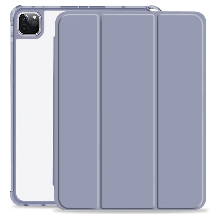 Estuche para tableta de cuero inteligente a prueba de golpes de 3 pliegues, For iPad Pro 11 2022 / 2021 / 2020, For iPad Pro 12.9 2022 / 2021 / 2020