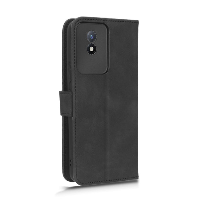 Estuche para teléfono de cuero con tapa magnética Skin Feel, For vivo Y02 4G, For Honor 80 GT, For Motorola Moto X40, For Xiaomi Redmi K60E 5G, For ZTE nubia Red Magic 8 Pro 5G
