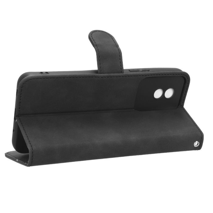 Estuche para teléfono de cuero con tapa magnética Skin Feel, For vivo Y02 4G, For Honor 80 GT, For Motorola Moto X40, For Xiaomi Redmi K60E 5G, For ZTE nubia Red Magic 8 Pro 5G