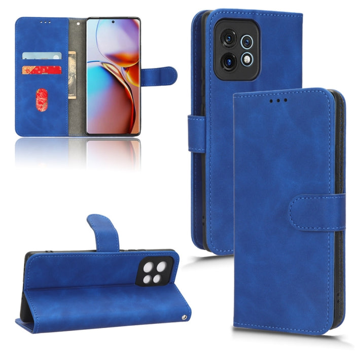 Estuche para teléfono de cuero con tapa magnética Skin Feel, For vivo Y02 4G, For Honor 80 GT, For Motorola Moto X40, For Xiaomi Redmi K60E 5G, For ZTE nubia Red Magic 8 Pro 5G