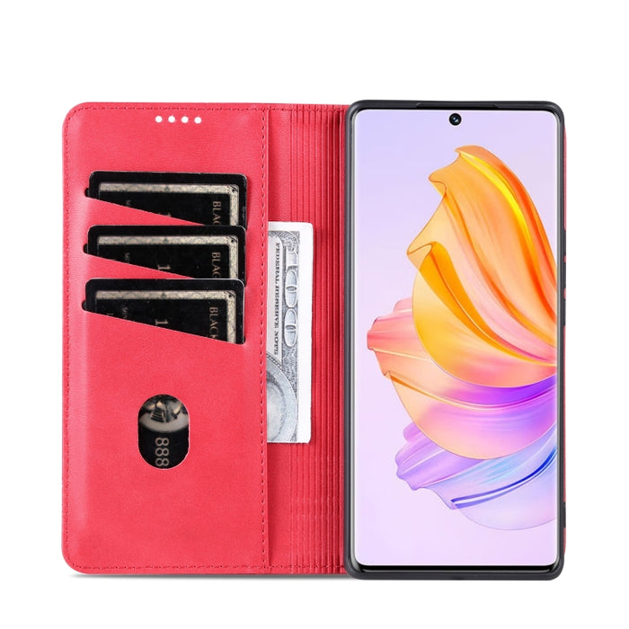 AZNS Funda de cuero con tapa magnética con textura de becerro para teléfono, For Honor 80 SE, For Samsung Galaxy A04e, For Xiaomi 13