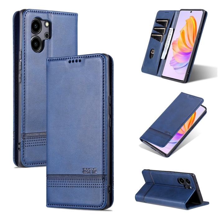 AZNS Funda de cuero con tapa magnética con textura de becerro para teléfono, For Honor 80 SE, For Samsung Galaxy A04e, For Xiaomi 13