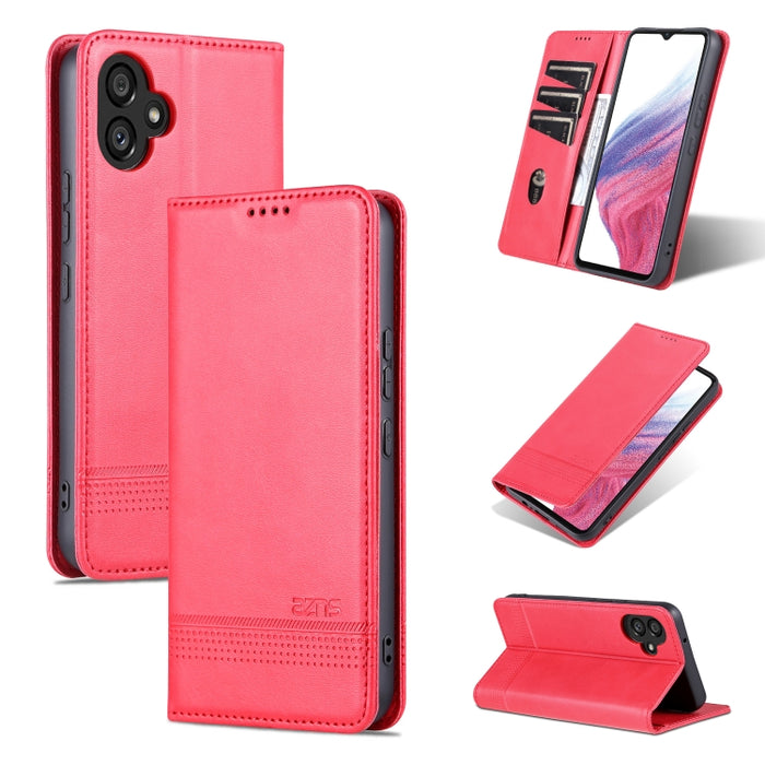 AZNS Funda de cuero con tapa magnética con textura de becerro para teléfono, For Honor 80 SE, For Samsung Galaxy A04e, For Xiaomi 13