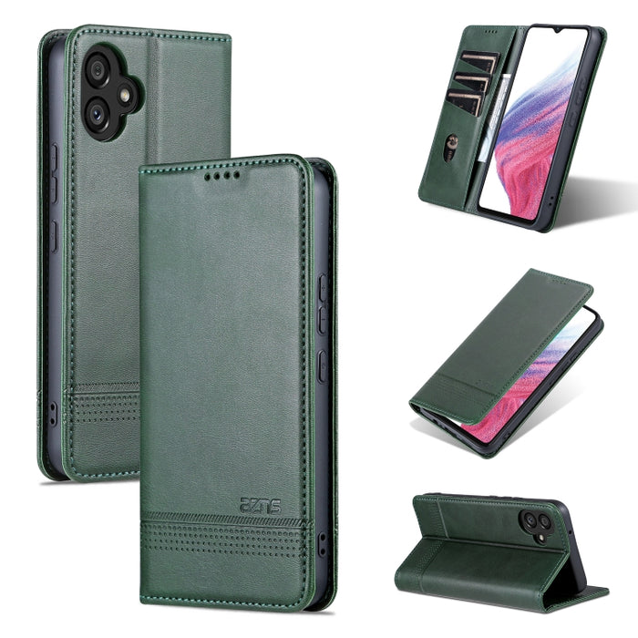 AZNS Funda de cuero con tapa magnética con textura de becerro para teléfono, For Honor 80 SE, For Samsung Galaxy A04e, For Xiaomi 13