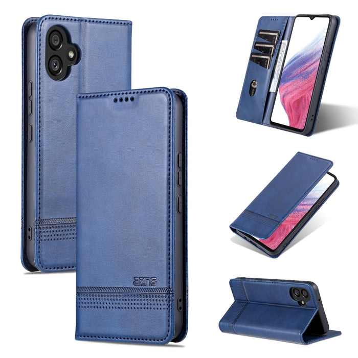 AZNS Funda de cuero con tapa magnética con textura de becerro para teléfono, For Honor 80 SE, For Samsung Galaxy A04e, For Xiaomi 13