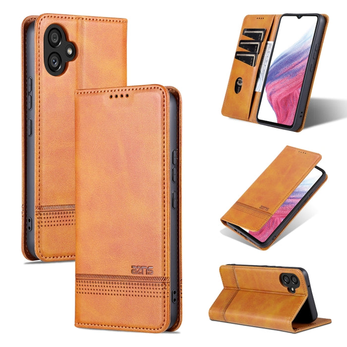 AZNS Funda de cuero con tapa magnética con textura de becerro para teléfono, For Honor 80 SE, For Samsung Galaxy A04e, For Xiaomi 13