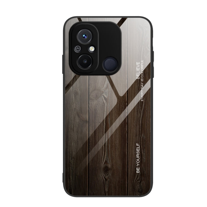 Caja de teléfono de vidrio de grano de madera, For Xiaomi Redmi 12C, For Xiaomi Redmi K60/K60 Pro, For Xiaomi Redmi K60E, For Samsung Galaxy A04e, For Samsung Galaxy A14 5G, For Samsung Galaxy A34 5G, For Samsung Galaxy A54 5G