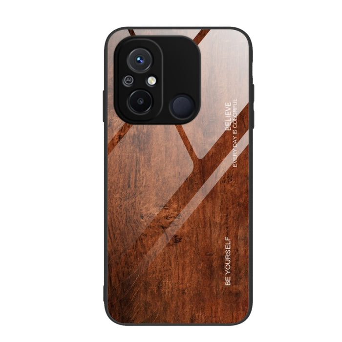 Caja de teléfono de vidrio de grano de madera, For Xiaomi Redmi 12C, For Xiaomi Redmi K60/K60 Pro, For Xiaomi Redmi K60E, For Samsung Galaxy A04e, For Samsung Galaxy A14 5G, For Samsung Galaxy A34 5G, For Samsung Galaxy A54 5G