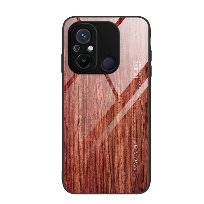 Caja de teléfono de vidrio de grano de madera, For Xiaomi Redmi 12C, For Xiaomi Redmi K60/K60 Pro, For Xiaomi Redmi K60E, For Samsung Galaxy A04e, For Samsung Galaxy A14 5G, For Samsung Galaxy A34 5G, For Samsung Galaxy A54 5G