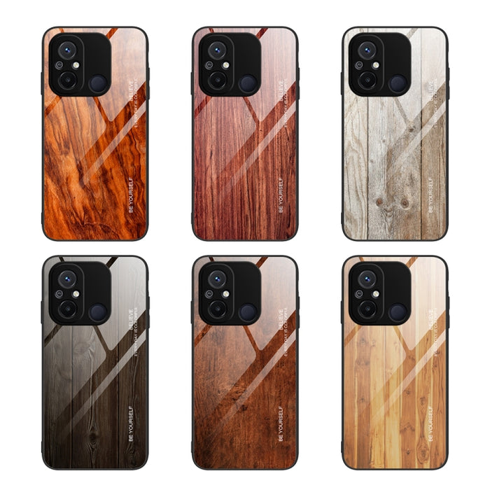 Caja de teléfono de vidrio de grano de madera, For Xiaomi Redmi 12C, For Xiaomi Redmi K60/K60 Pro, For Xiaomi Redmi K60E, For Samsung Galaxy A04e, For Samsung Galaxy A14 5G, For Samsung Galaxy A34 5G, For Samsung Galaxy A54 5G