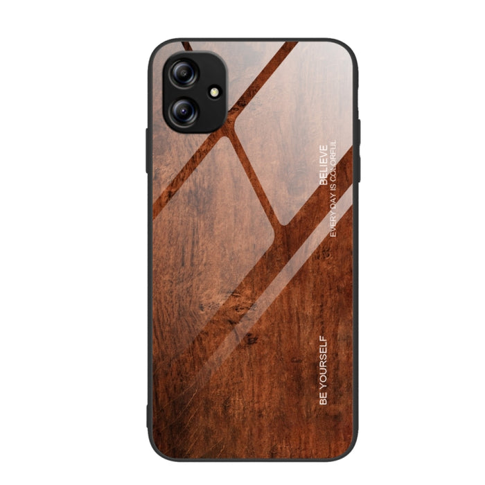 Caja de teléfono de vidrio de grano de madera, For Xiaomi Redmi 12C, For Xiaomi Redmi K60/K60 Pro, For Xiaomi Redmi K60E, For Samsung Galaxy A04e, For Samsung Galaxy A14 5G, For Samsung Galaxy A34 5G, For Samsung Galaxy A54 5G