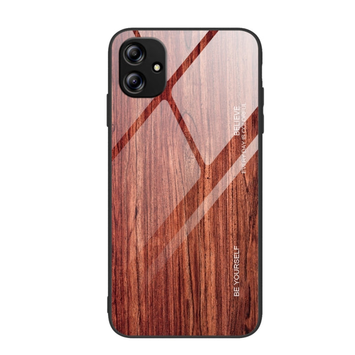 Caja de teléfono de vidrio de grano de madera, For Xiaomi Redmi 12C, For Xiaomi Redmi K60/K60 Pro, For Xiaomi Redmi K60E, For Samsung Galaxy A04e, For Samsung Galaxy A14 5G, For Samsung Galaxy A34 5G, For Samsung Galaxy A54 5G