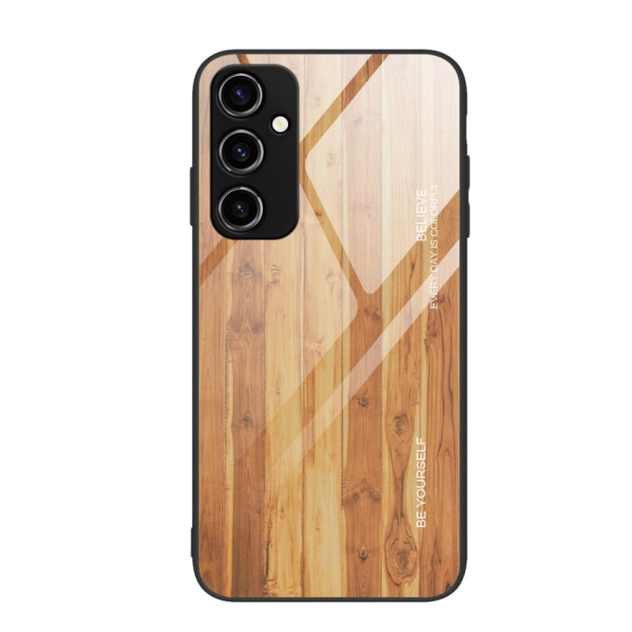 Caja de teléfono de vidrio de grano de madera, For Xiaomi Redmi 12C, For Xiaomi Redmi K60/K60 Pro, For Xiaomi Redmi K60E, For Samsung Galaxy A04e, For Samsung Galaxy A14 5G, For Samsung Galaxy A34 5G, For Samsung Galaxy A54 5G