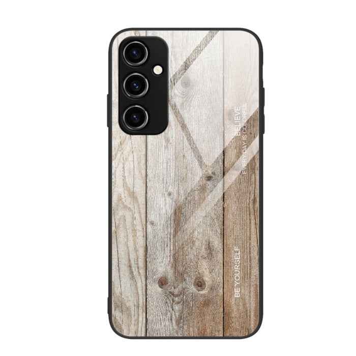 Caja de teléfono de vidrio de grano de madera, For Xiaomi Redmi 12C, For Xiaomi Redmi K60/K60 Pro, For Xiaomi Redmi K60E, For Samsung Galaxy A04e, For Samsung Galaxy A14 5G, For Samsung Galaxy A34 5G, For Samsung Galaxy A54 5G