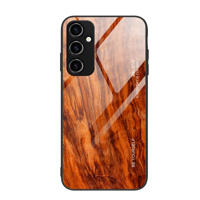 Caja de teléfono de vidrio de grano de madera, For Xiaomi Redmi 12C, For Xiaomi Redmi K60/K60 Pro, For Xiaomi Redmi K60E, For Samsung Galaxy A04e, For Samsung Galaxy A14 5G, For Samsung Galaxy A34 5G, For Samsung Galaxy A54 5G