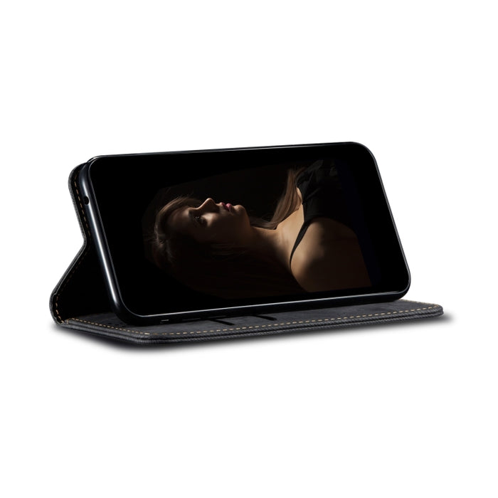 Estuche para teléfono de cuero con textura de mezclilla, For Xiaomi Poco C50, For Xiaomi Poco X5 Pro 5G / Redmi Note 12 Pro Speed