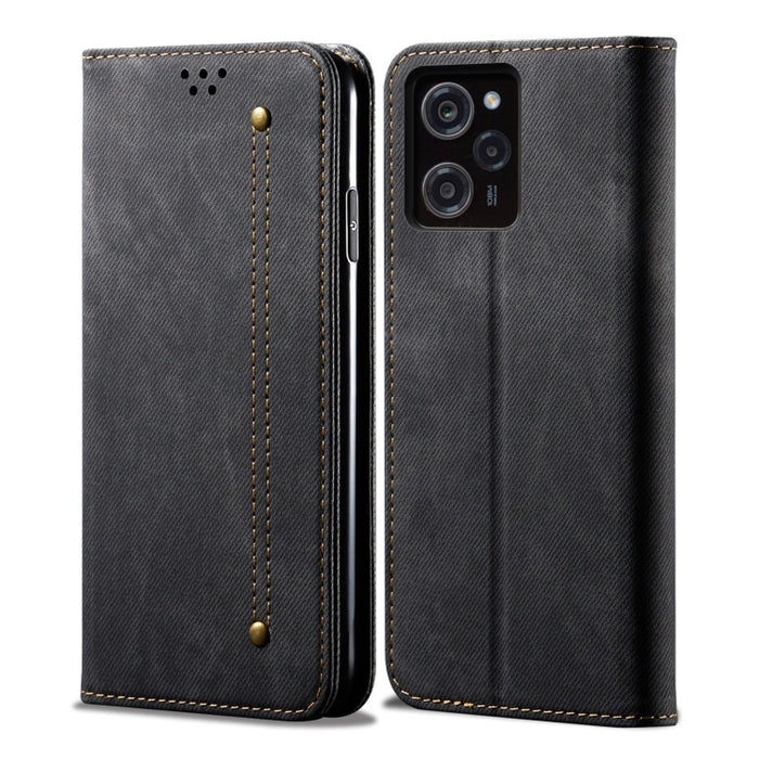 Estuche para teléfono de cuero con textura de mezclilla, For Xiaomi Poco C50, For Xiaomi Poco X5 Pro 5G / Redmi Note 12 Pro Speed