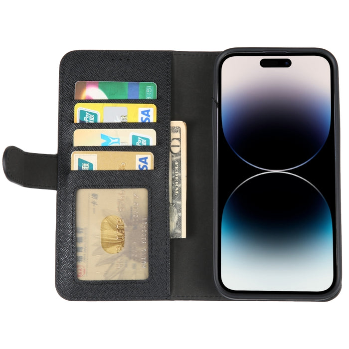 GEBEI Estuche para teléfono de cuero con tapa horizontal de grano superior, For iPhone 14 Pro Max, For iPhone 14 Pro, For iPhone 14, For iPhone 14 Plus