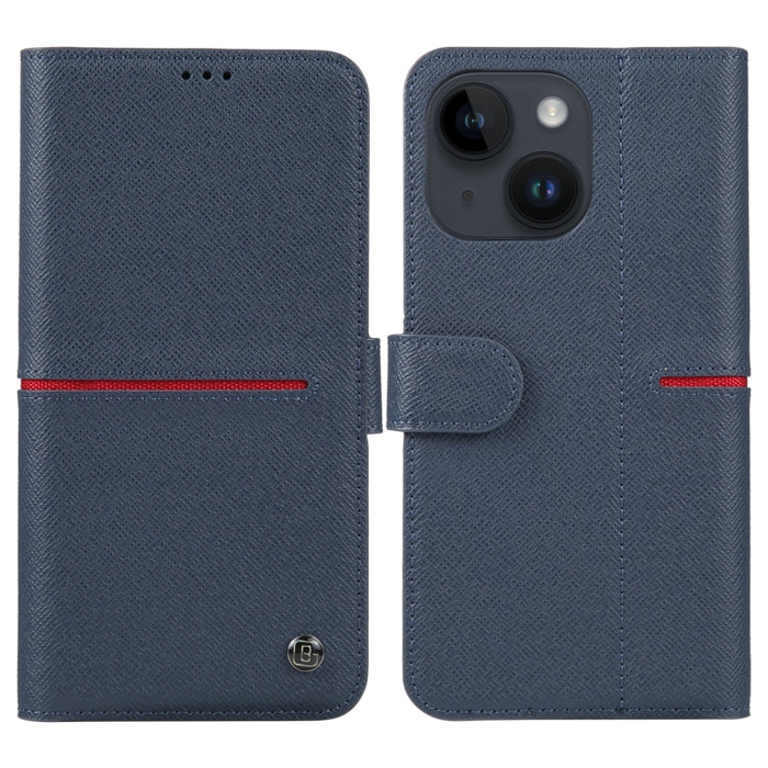 GEBEI Estuche para teléfono de cuero con tapa horizontal de grano superior, For iPhone 14 Pro Max, For iPhone 14 Pro, For iPhone 14, For iPhone 14 Plus