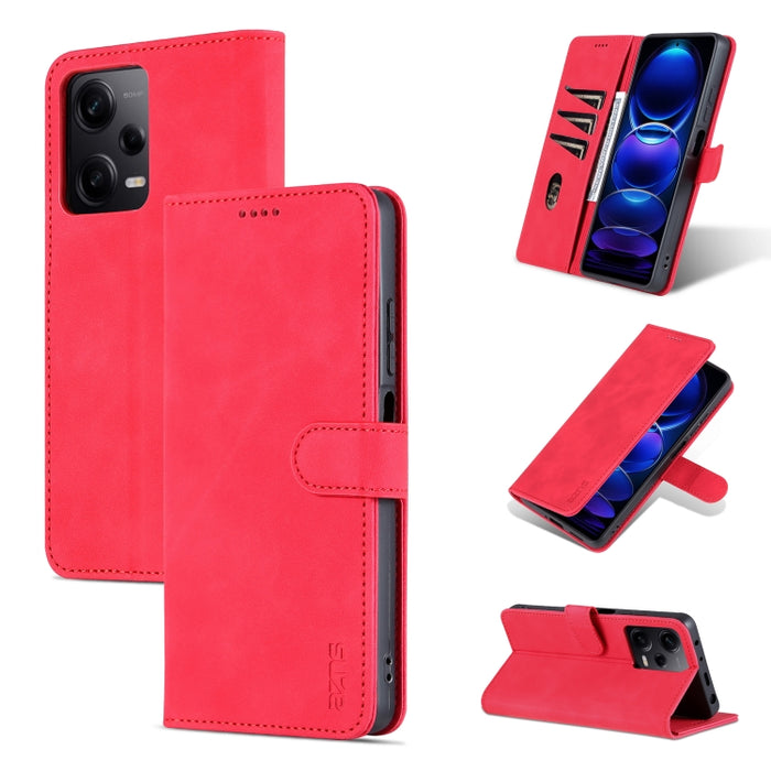 AZNS Skin Feel Calf Texture Flip Funda de cuero para teléfono, For Xiaomi Redmi Note 12 5G Global, For Xiaomi Redmi Note 12 Pro 5G Global, For Xiaomi Redmi Note 12 Pro+ 5G Global