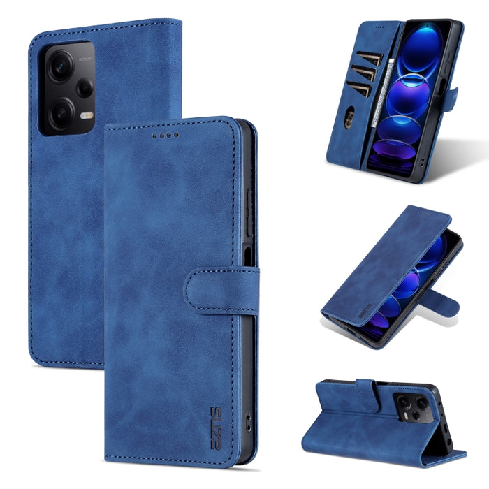 AZNS Skin Feel Calf Texture Flip Funda de cuero para teléfono, For Xiaomi Redmi Note 12 5G Global, For Xiaomi Redmi Note 12 Pro 5G Global, For Xiaomi Redmi Note 12 Pro+ 5G Global