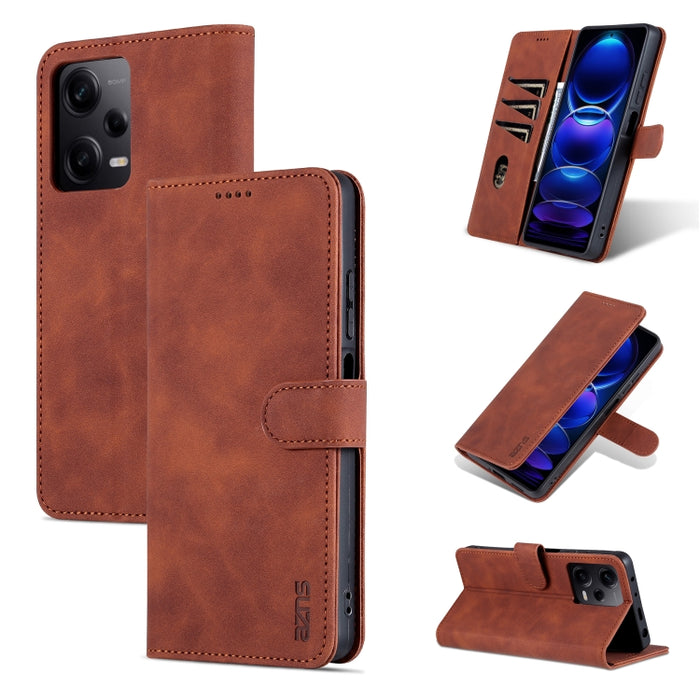 AZNS Skin Feel Calf Texture Flip Funda de cuero para teléfono, For Xiaomi Redmi Note 12 5G Global, For Xiaomi Redmi Note 12 Pro 5G Global, For Xiaomi Redmi Note 12 Pro+ 5G Global