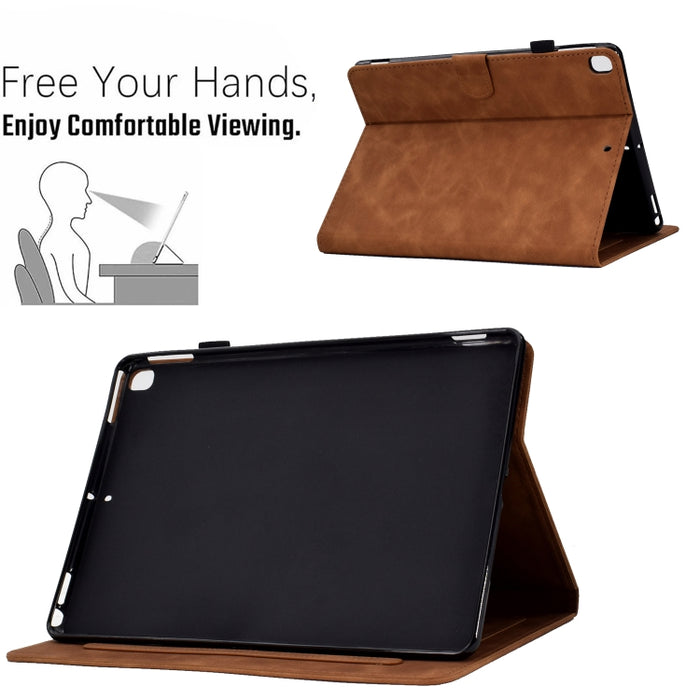 Estuche para tableta inteligente de cuero con relieve de mariposa peonía, For iPad 10.2 2020/2019 / Air 10.5 2019, For iPad 2025 / 2022, For iPad Air / Air 2 / 9.7 2017 / 9.7 2018, For iPad mini 2024 / mini 6, For iPad mini 5 / 4 / 3 / 2 / 1�����������...