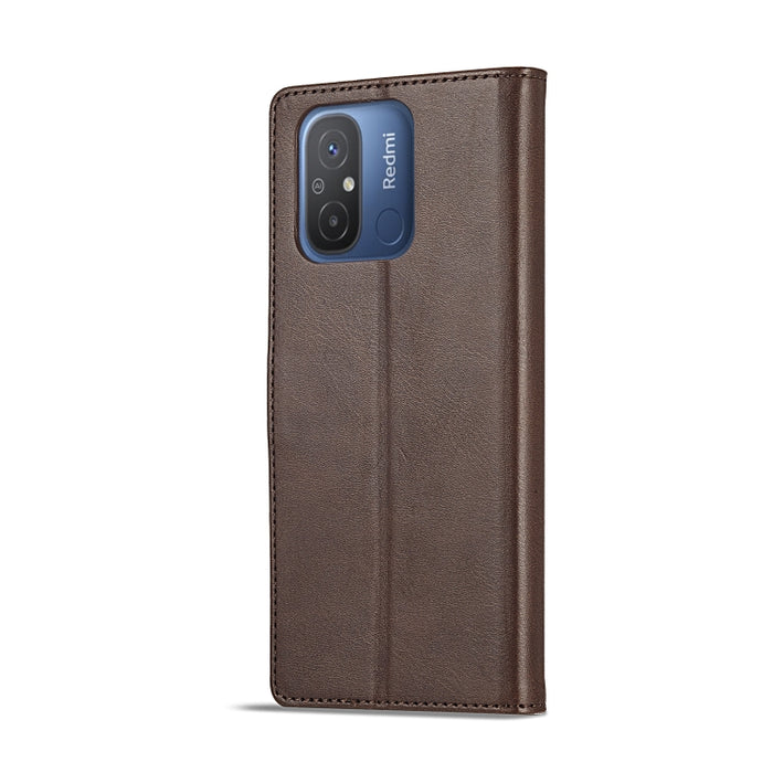 LC.IMEEKE Estuche de cuero con tapa horizontal con textura de becerro, For Xiaomi Redmi 12C/11A Global, For Xiaomi Redmi Note 12 5G/Poco X5, For Xiaomi Redmi Note 12 Pro 5G/Poco X5 Pro, For Xiaomi Redmi Note 12 Pro+