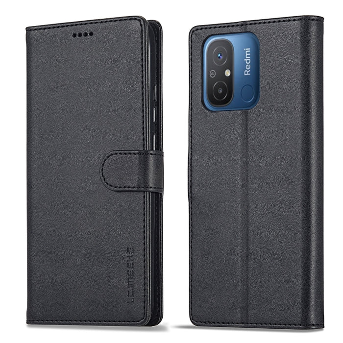 LC.IMEEKE Estuche de cuero con tapa horizontal con textura de becerro, For Xiaomi Redmi 12C/11A Global, For Xiaomi Redmi Note 12 5G/Poco X5, For Xiaomi Redmi Note 12 Pro 5G/Poco X5 Pro, For Xiaomi Redmi Note 12 Pro+