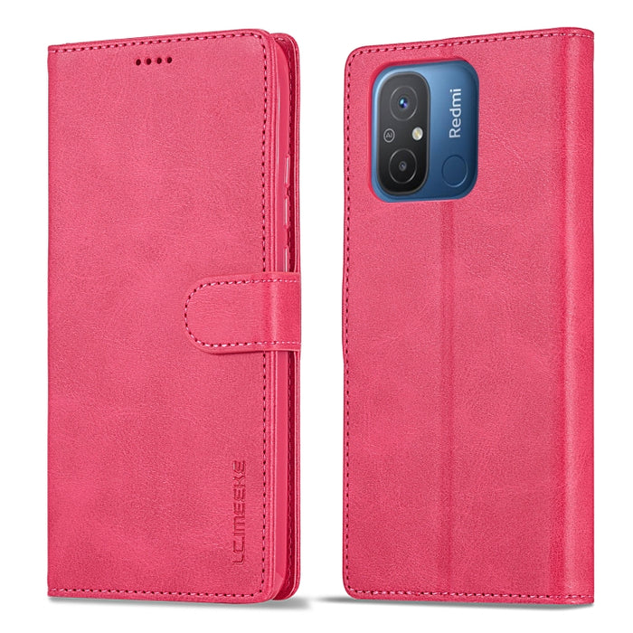 LC.IMEEKE Estuche de cuero con tapa horizontal con textura de becerro, For Xiaomi Redmi 12C/11A Global, For Xiaomi Redmi Note 12 5G/Poco X5, For Xiaomi Redmi Note 12 Pro 5G/Poco X5 Pro, For Xiaomi Redmi Note 12 Pro+