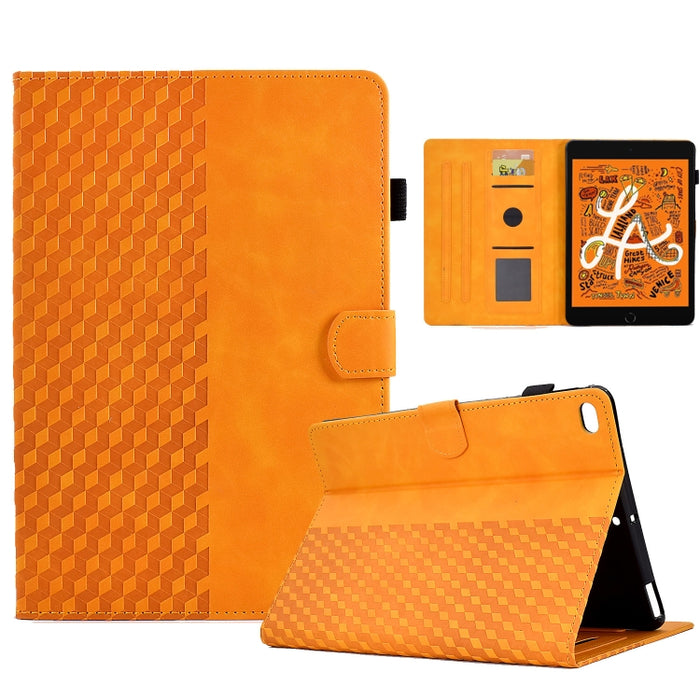 Para iPad mini 5/4/3/2/1 Funda para tableta inteligente de cuero con relieve de rombos